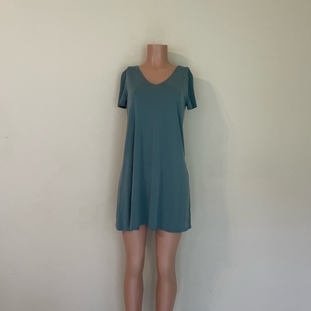 Pink Rose V-neck Dress